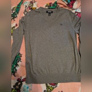 Chase Lands End Men's Gray V-Neck Sweater Size S $15
